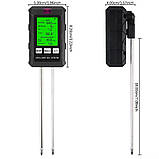 Цифровий аналізатор грунту 6 в 1 YR371 (pH, температура, освітленість, родючість, вологість грунту та повітря), фото 2