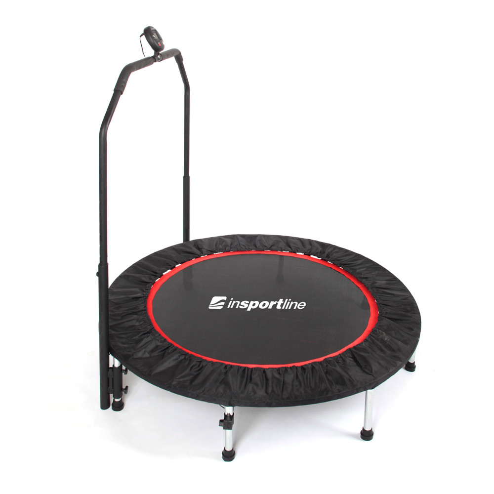 Батут для фітнесу з поручнем inSPORTline PROFI Digital 122 cm