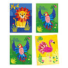 Набір для аплікації Djeco Кучеряві тварини, фото 4