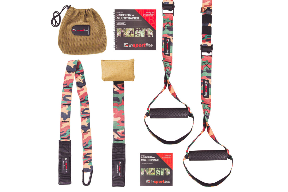 Підвісна система для силових тренувань inSPORTline MultiTrainer, камуфляж, фото 1