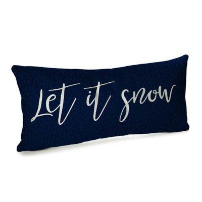 Подушка для дивану 50х24 см Lets it snow