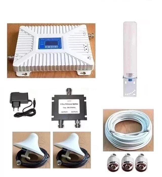 Підсилювач зв'язку SST-1765-DW 1800/2100 із зовнішньою всеспрямованою та 2-ма внутрішніми антенами, 300 кв. м.