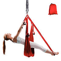 Антигравітаційний йога-гамак inSPORTline Hemmok - червоний