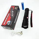 Ліхтарик кишеньковий світлодіодний Police BL-6525-GT100 з ремінцем та функцією зуму, фото 5