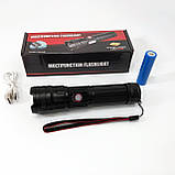 Ліхтарик кишеньковий світлодіодний Police BL-6525-GT100 з ремінцем та функцією зуму, фото 6