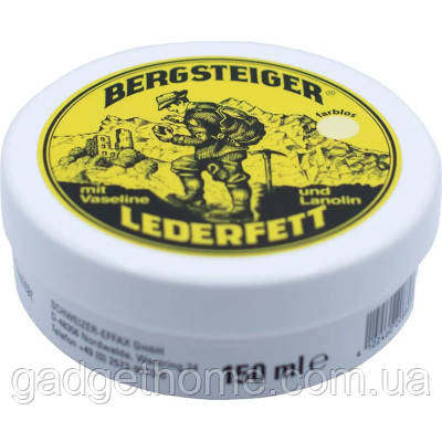 ТОП! Засіб для пропитки HEY-Sport для взуття Bergsteiger-Leather-Grease colourless 150 ml (20880000) - (gHome), фото 1