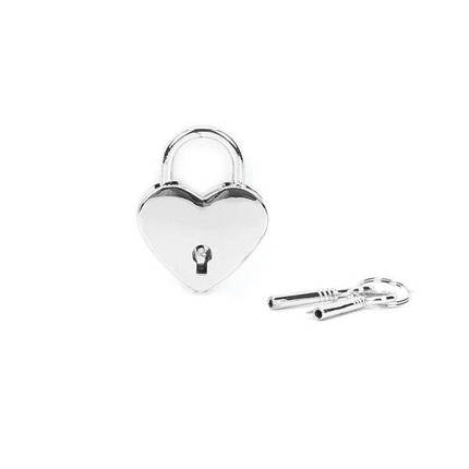 Замочок Liebe Seele Heart Shape Padlock Silver (2 шт), фото 1