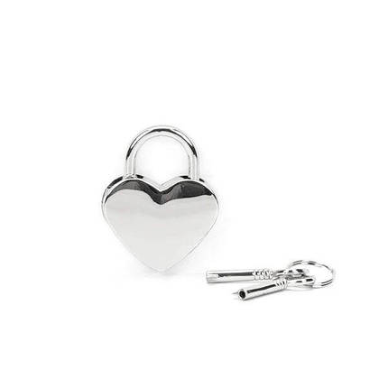 Замочок Liebe Seele Heart Shape Padlock Silver (2 шт), фото 2