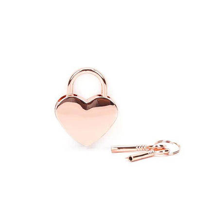 Замочок Liebe Seele Heart Shape Padlock Rose Gold (2 шт), фото 2