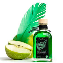 Набір для масажу Orgie — Sexy Therapy Apple (100 мл), їстівна розігрівальна олія + пір'їнка