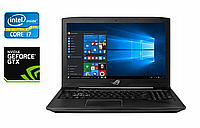 Ігровий ноутбук Б-клас Asus Gl503V/ 15.6" 1920x1080/ i7-7700HQ/ 16GB RAM/ 256GB SSD+1000GB HDD/ GTX 1060 3GB