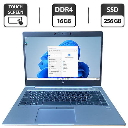 Ультрабук HP EliteBook 745 G6/ 14" 1920x1080 Touch/ Ryzen 5 Pro 3500U/ 16GB RAM/ 256GB SSD/ Radeon RX Vega 8, фото 1