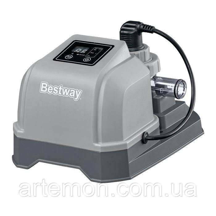 Хлоргенератор Bestway 58773 (хлор 2 г/год., до 8327 л., працює від фільтра-насоса не меньше 1249 л/год., таймер, підключення Ø32