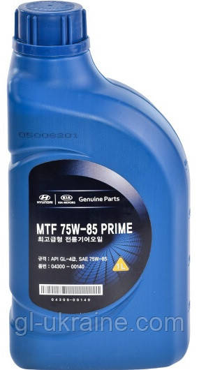 Трансмісійна олива Hyundai/Kia/Mobis MTF PRIME 75W-85, 1л (04300-00140)