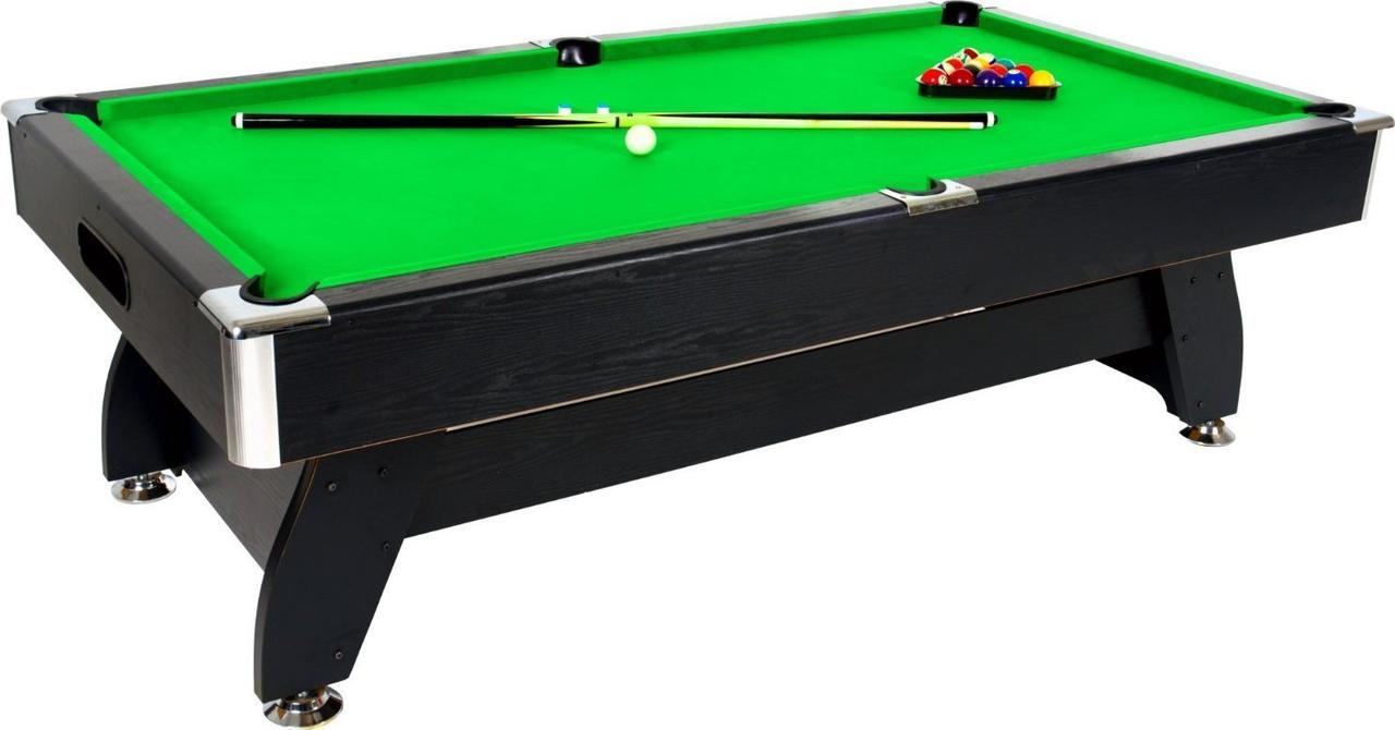 Більярдний стіл Thunder 8FT - BOLD-BLACK зелений/чорний, фото 1