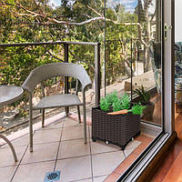 Горщики з ротанга коричневий, 80х40х38 см