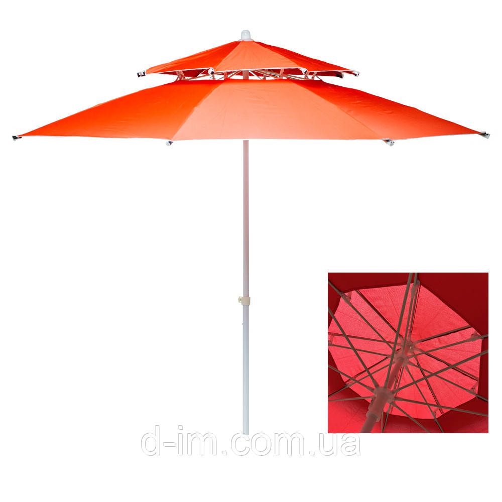 Umbrella 3M Подвійний клапан Червоний Hyg1837-1RED
