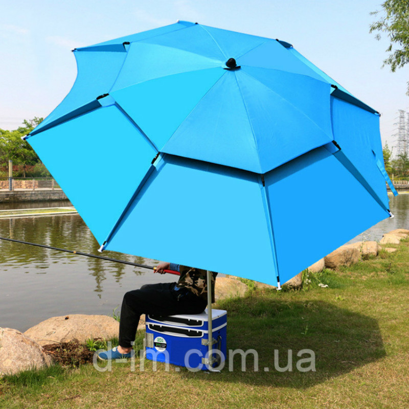 Риболовля парасольки 2,5 м (кольори: синій, синій, чорний) HD-240