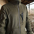Кофта флісова Kiborg Militex Windblock Tactical Khaki, фото 9