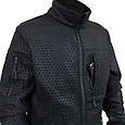 Кофта флісова Kiborg Militex Windblock Tactical Black, фото 4