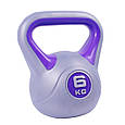 Гиря LiveUp PLASTIC KETTEL BELL, фото 2