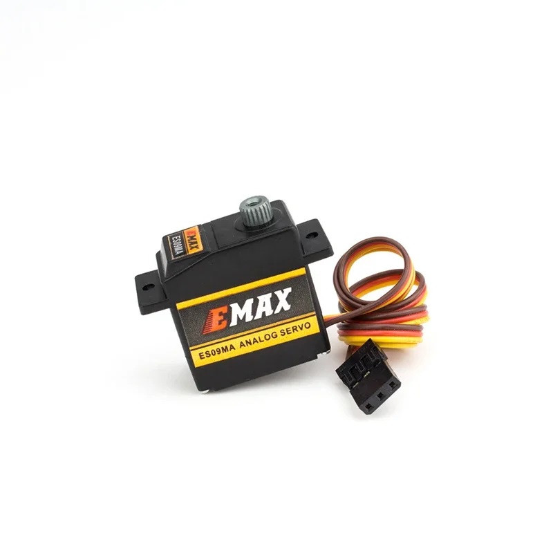 Сервопривід EMAX ES09MA 180°, аналоговий, металевий редуктор, для FPV дронів