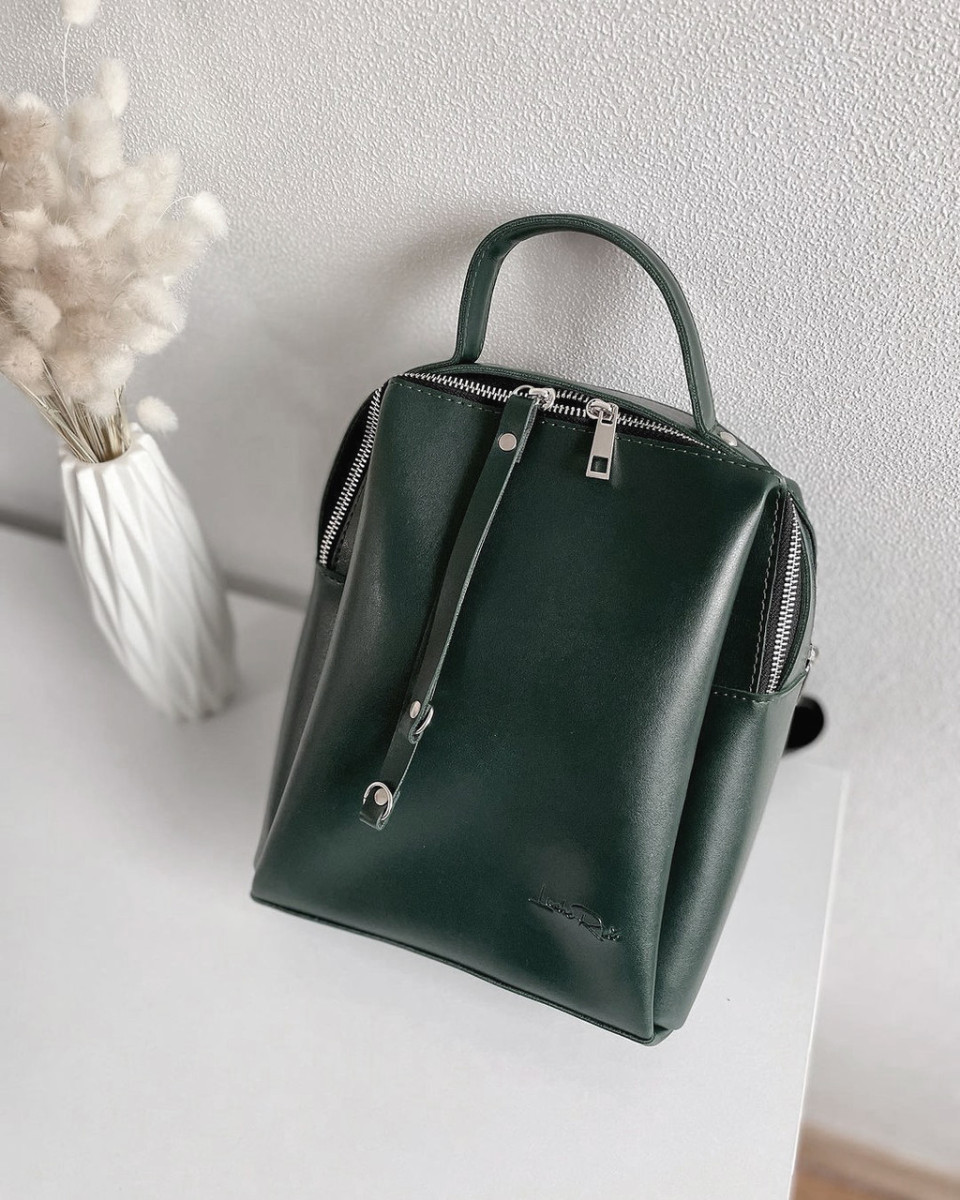 АКЦІЯ! ЗЕЛЕНИЙ — два відділення на блискавках - якісний, фабричний рюкзак - добре тримає форму(Луцьк, 660) 4740137, фото 1