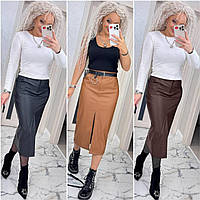 Женские юбки - 1320-аз - Стильная женская юбка карандаш до колена
