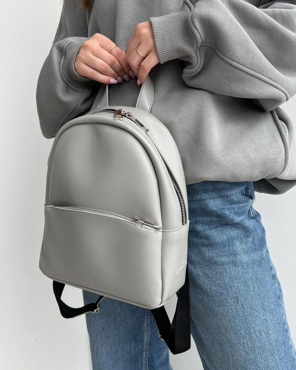 СІРИЙ — якісний, універсальний, фабричний рюкзак на блискавці (Луцьк, 777) 4818214