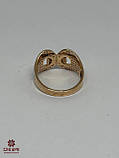 Золота Каблучка зі вставкою цирконій, фото 3