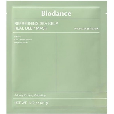 Нічна гідрогелева маска для обличчя Biodance Refreshing Sea Kelp Real Deep Mask (34 g)