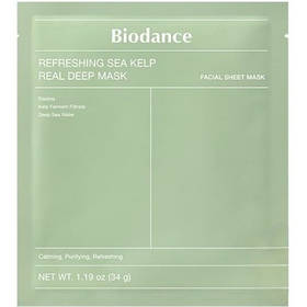 Нічна гідрогелева маска для обличчя Biodance Refreshing Sea Kelp Real Deep Mask (34 g)