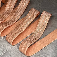 Стрейч-бейка (резинка), ширина 1,5 см, колір персиковий, арт 014145, відрізок 1 метр, Персиковий