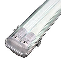 Світильник стельовий промисловий з 2 лампами Т8 16Вт 6500К вологозахищений корпус SLIM 120 см