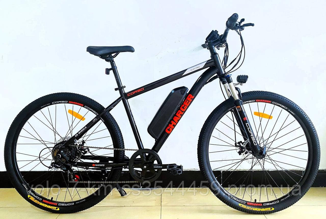 Електровелосипед 29" дюймів Corso Charger CR-29834 (1) двигун 350W, акум. 36V10Ah, Shimano 7 швидкостей, у коробці
