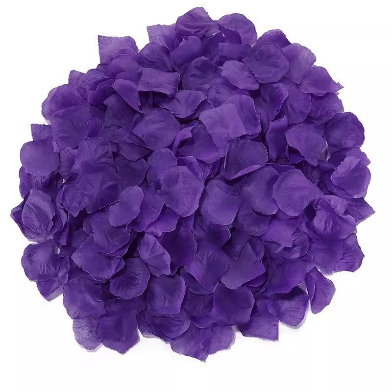 Пелюстки троянд штучні 200 штук 45 на 45 мм фіолетовий, фото 1