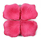 Пелюстки троянд штучні 100 штук 45 на 45 мм малиновий, фото 2