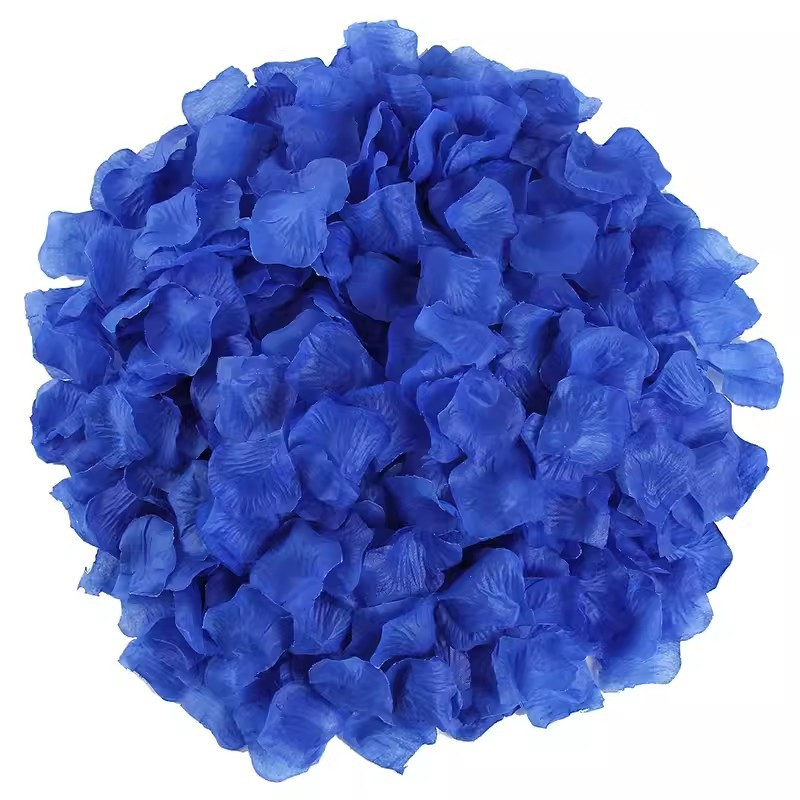 Пелюстки троянд штучні 100 штук 45 на 40 мм синій, фото 1