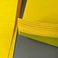 2 мм- Фетр щільний, 40х60 см, колір - жовтий 55