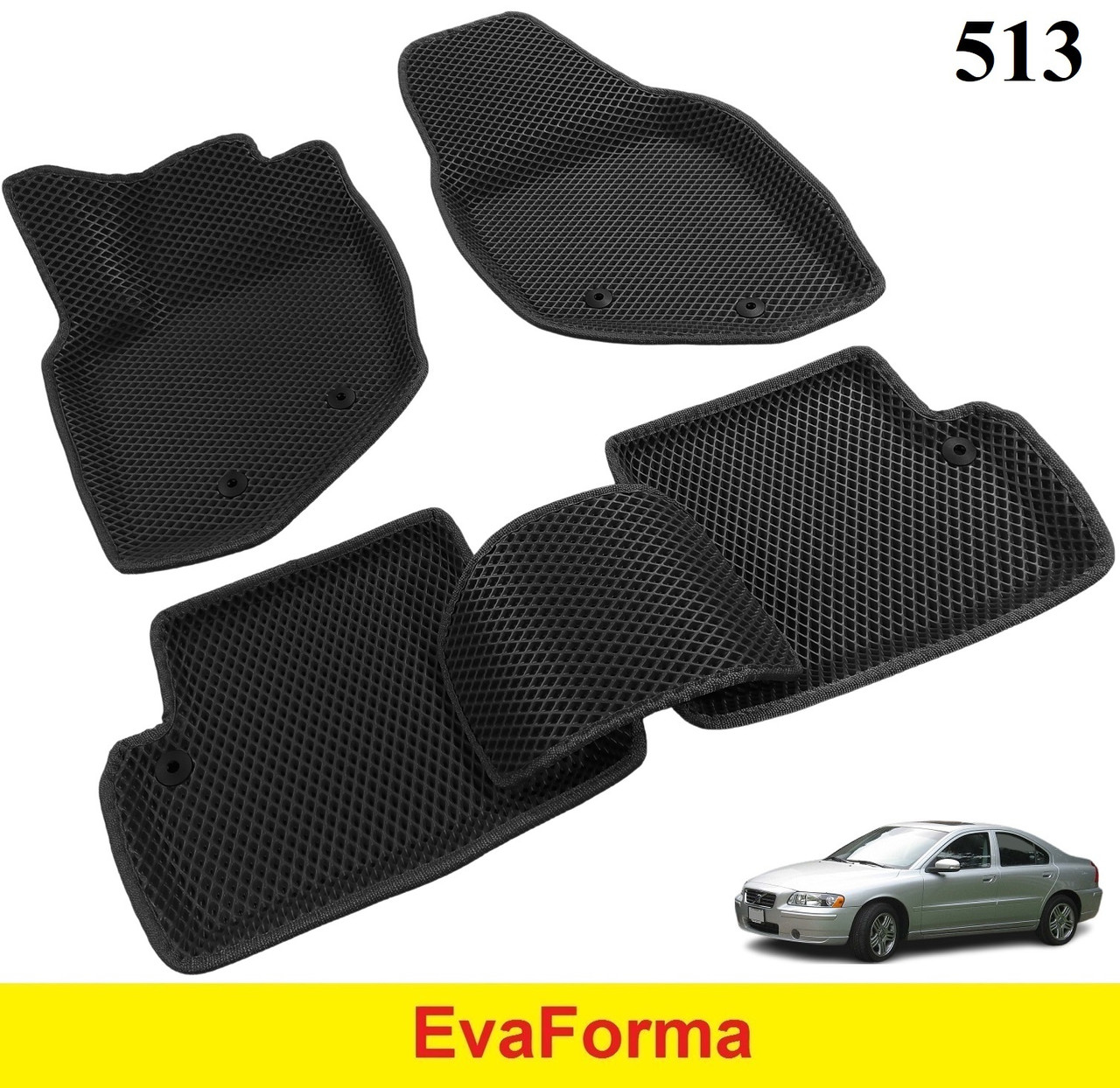 3D килимки EvaForma на Volvo S60 '00-09, 3D килимки EVA