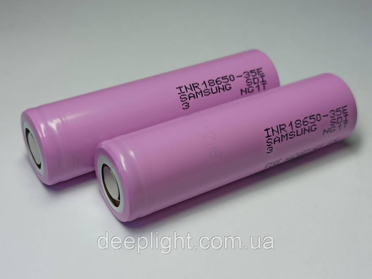 Акумулятор 18650 Samsung INR 35E 3500mah 8A 3.7V Li-ion акумулятор 18650 для ліхтарів повербанків збірок, фото 1