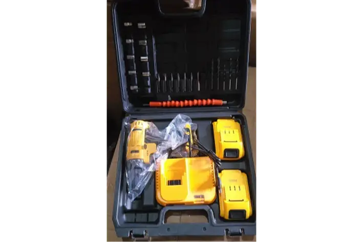 Набір шурупокрут акумуляторний із насадками screw driver sets yellow 24v Повний комплект у валізі! YU227, фото 1
