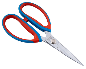 Ножиці сапожні посиленні Синьо-червона ручка