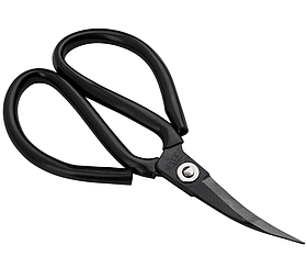 Ножиці вигнуті чорна ручка