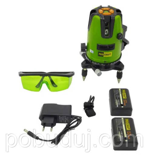 Лазерний рівень ProCraft LE-5D Green Line (000033), фото 1