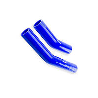 Патрубок радіатора ЗІЛ (к-кт 2 шт) силікон синій