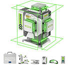 Лазерний рівень Huepar 4D ZK04CG, металевий корпус, ємність АКБ 8000 мАг, фото 4