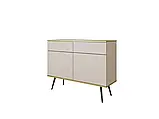Комод у вітальню Oro KSZ107 (бежевий/чорний), фото 2