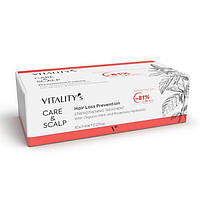 Ампули зміцнюючі проти випадіння волосся з кофеїном та екстрактом м'яти Vitality's Care & Style Scalp Fortifiant Treatment, 10*7
