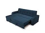 Розкладний кутовий диван Orinoco (синій темний), фото 3